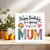 Happy Birthday to a Special Mum Card - Cute Colourful Patchwork Letters, 145mm x 145mm Square, Includes Kraft Envelope