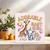 Adorable Baby Girl - New Baby Congratulations Card, Cute Safari Animals Giraffe Elephant & Calf, Pink Balloons & Confetti, 145mm x 145mm Square, Includes Kraft Envelope