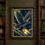 Indigo and pale-yellow graphic of a raven carrying an orange lantern beneath stars, with clouds and light rays.; frame shown for styling only