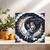 Nanny Birthday Card - 145mm x 145mm Square with Kraft Envelope, Happy Birthday To a Beautiful Nanny, Celestial Moon & Floral Illustration