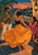 Three adults gather on a rooftop at sunset as a woman dances in a sweeping saffron skirt and her companions clap and smile.