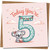 Cute Koala 5th Birthday Card for Kids - 'Today You're 5' Polka Dot Number Design - 145mm x 145mm Square -, Includes Kraft Envelope
