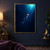 A small fish with a glowing red-orange lure swims upward through dark blue water toward turquoise light.; frame shown for styling only