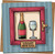 Funny Emergency Champagne Greeting Card – In Case of Minor Inconvenience Break Glass – 145mm x 145mm Square Card with Kraft Envelope – Humorous Birthday or Celebration Card for Wine Lovers