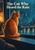 A ginger cat sits on a wide sill facing a rain-streaked window, with its face reflected beside a bright branching raindrop.