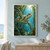 Patterned sea turtle swimming diagonally upward through sunlit turquoise water, with kelp, bubbles, small fish, and bright surface light.; frame shown for styling only