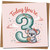 3rd Birthday Card - Cute Koala and Cupcake, Pastel Pink, Today You're 3-145mm x 145mm Square Kids Birthday Card, Includes Kraft Envelope