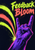 Purple hand making a rock-horns gesture against a dark indigo field, with lime and coral arcs and distressed Feedback Bloom lettering.