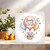 New Baby Granddaughter Greeting Card – Cute Elephant & Balloons Design, 145mm x 145mm, with Kraft Envelope