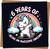 6th Birthday Card Girl – Cute Unicorn Dab Rainbow Design, Funny Kids Greeting for Daughter Granddaughter Niece, 145mm x 145mm Square, Blank Inside, With Kraft Envelope