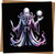 Eldritch Tentacle Wizard Greeting Card, 145mm x 145mm Square, Blank Inside, Fantasy Cthulhu Sorcerer with Dagger and Orb Artwork, Gothic Birthday/Occasion Card with Kraft Envelope