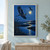 Two flying herons above a moonlit marsh, with a pale moon, dark reeds, branching reflective water, and a small warm glow.; frame shown for styling only
