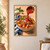 Cream bowl of rigatoni topped with tomato sauce, basil and grated cheese as a copper-colored ladle pours sauce from above.; frame shown for styling only