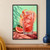 A tall faceted glass of pink-red grapefruit soda with ice, curled peel and bubbles, beside a grapefruit wedge and leaves.; frame shown for styling only
