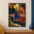 Two adults wash and dry a cobalt-blue plate at a dark teal sink, with a rust-red towel, soap bubbles, and warm window light.; frame shown for styling only