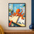 Orange octopus at a slanted drafting table as paper airplanes arc through a sunlit workshop.; frame shown for styling only