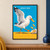 White-and-gray seagull carries a golden chip in its beak beside an open paper tray beneath the caption “SNACK RAID.”; frame shown for styling only