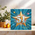 51st Birthday Card – Starburst Gold Star Design – 145mm x 145mm Square Greeting Card with Kraft Envelope – Milestone Age 51 for Him or Her