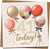41st Birthday Card – Balloon Balloons Design – 145mm x 145mm Square – With Kraft Envelope – Happy 41 Today Greeting Card for Him or Her, With Love