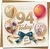 94th Birthday Card - 145mm x 145mm Square Greeting, Balloons and Ribbon Design, “94 Today” With Love Tag, for Him or Her, Includes Kraft Envelope