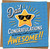Dad Birthday Card – Congratulations You’re Awesome – Funny Star Sunglasses Design, 145mm x 145mm Square Greeting Card with Kraft Envelope