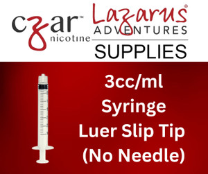 3cc/ml Syringe - Cannula Sold Separately.