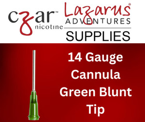 14 Gauge Cannula Green Blunt Tip - Syringe sold separately. 14 Gauge Cannula Green Blunt Tip - Syringe sold separately.