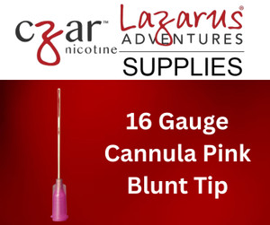 16 Gauge Cannula Pink Blunt Tip - Syringe sold separately. 16 Gauge Cannula Pink Blunt Tip - Syringe sold separately.