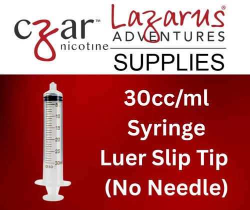 30cc/ml Syringe - Cannula Sold Separately.