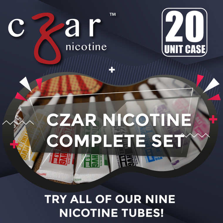 Czar Nicotine Tubes Complete set 20 unit case