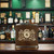 Irish Coat of Arms Leather Flask - Rustic Brown