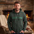Ireland Shamrock Forest Full Zip Hoodie - Forest Green