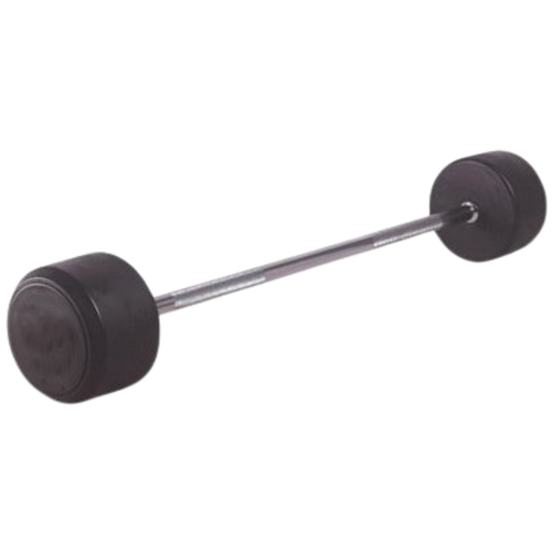 Fixed Straight Rubber Barbell 20KG