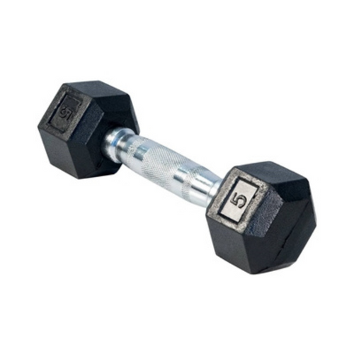 5LB Hex Rubber Dumbbell