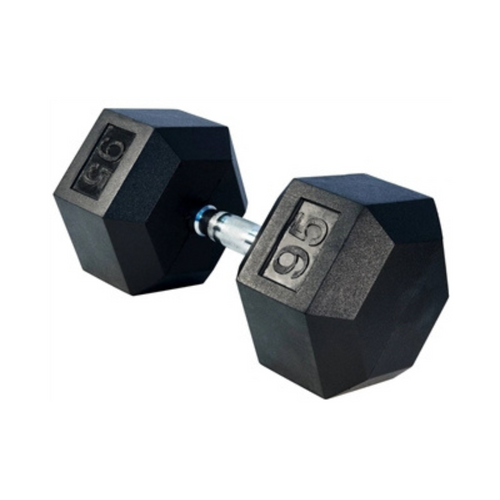 95LB Rubber Hex Dumbbell