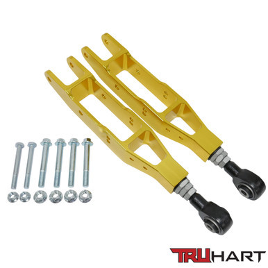 TruHart Rear Lower Control Arms (Adjustable), Anodized Gold #TH-S108-GO