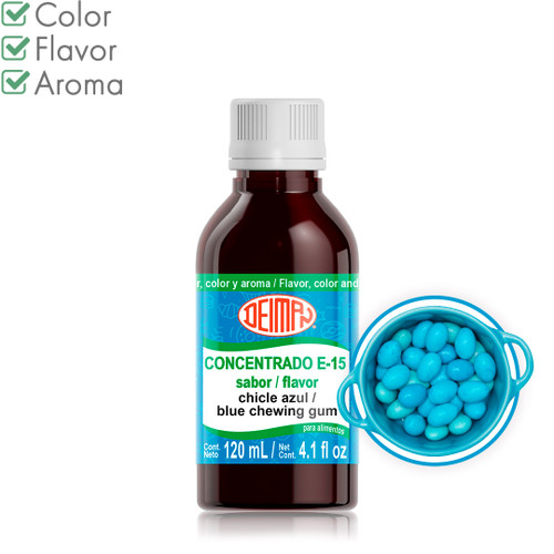 Concentrate Blue Chewing Gum E-15