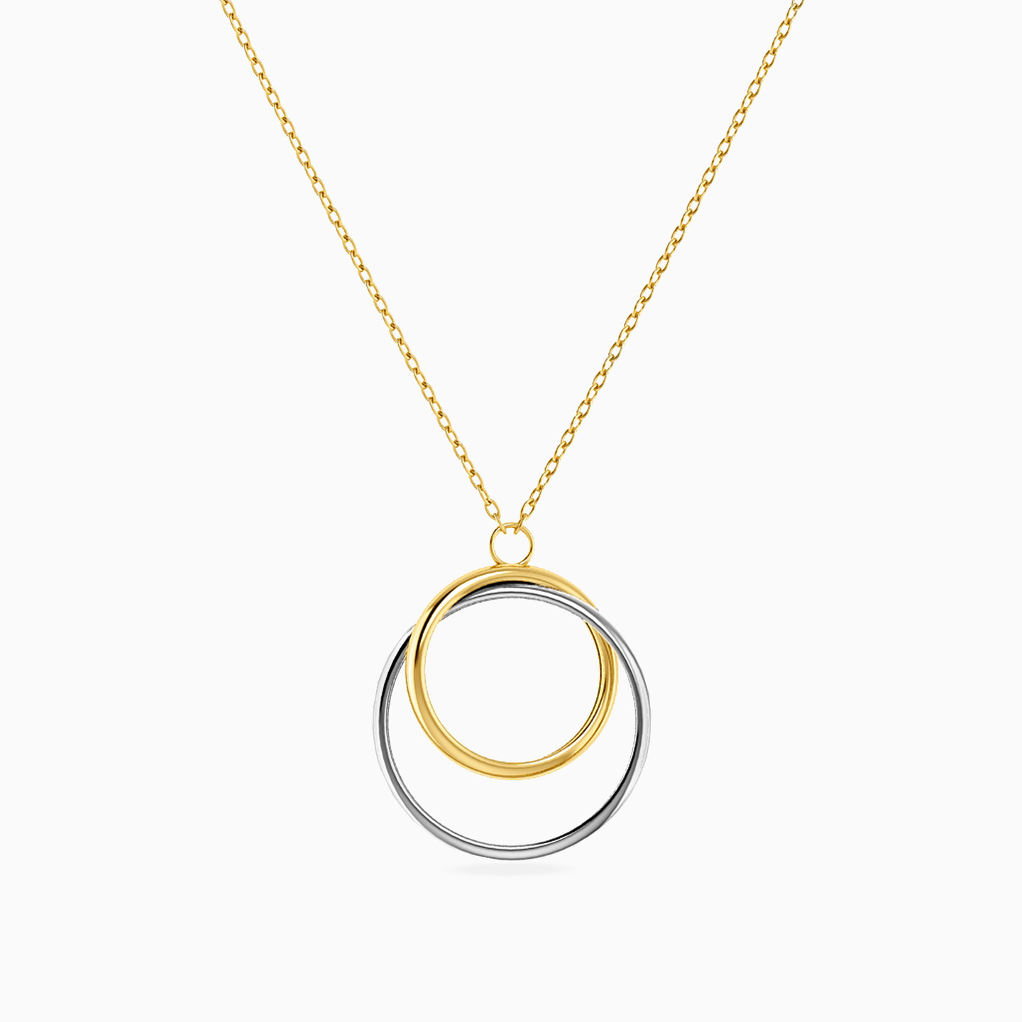 Circle Necklace In 18K Gold - 2 Circle Necklace In 18K Gold - 2