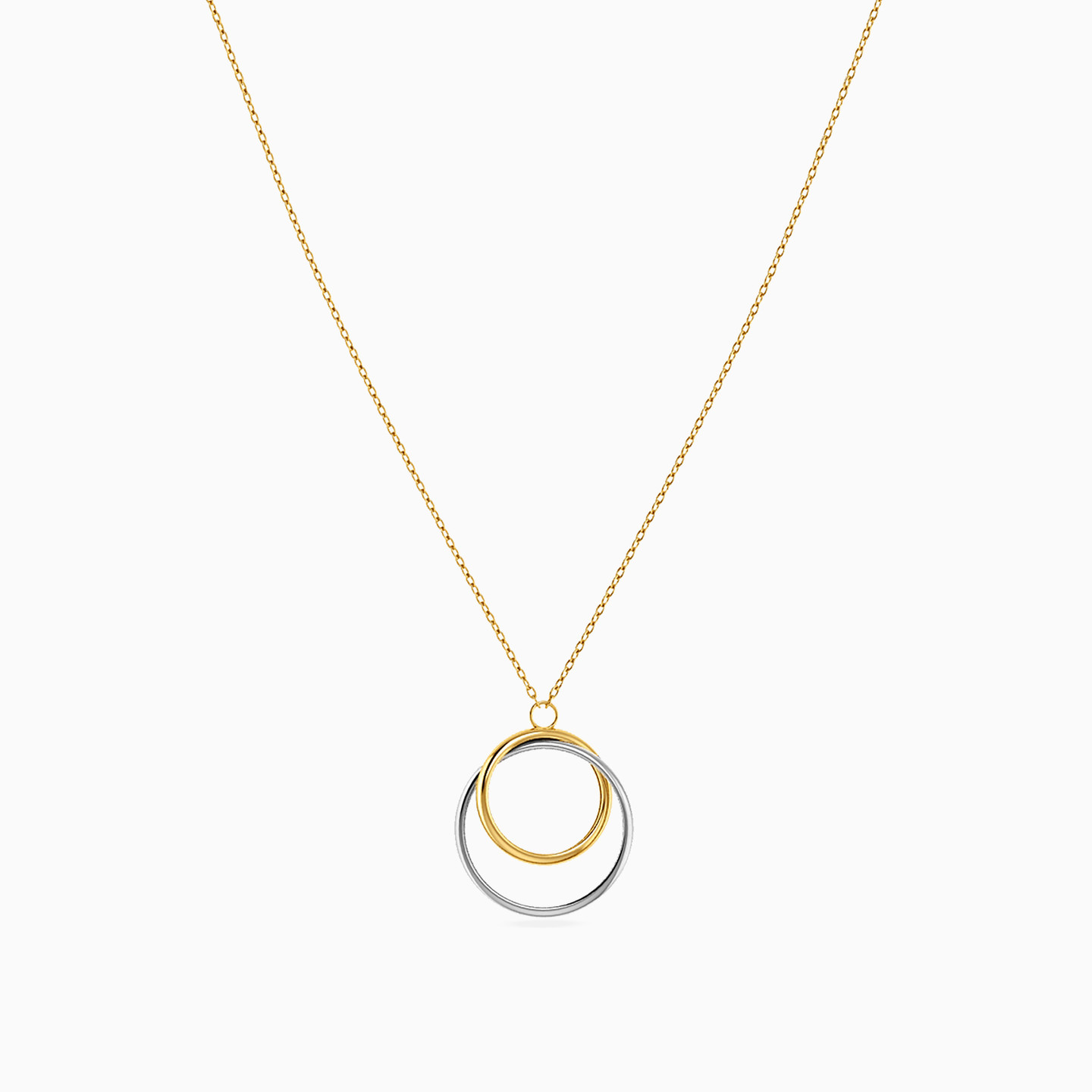Circle Necklace In 18K Gold - 5 Circle Necklace In 18K Gold - 5