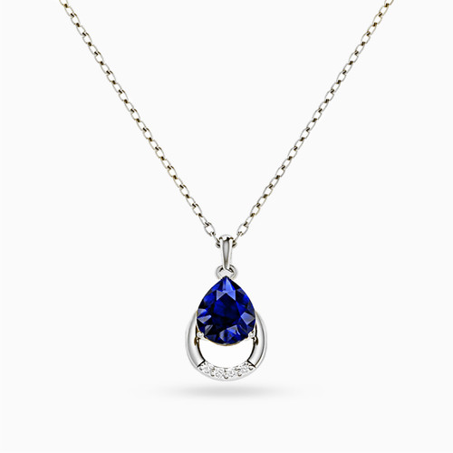 LIN253 - Pear Blue Stone Necklace in 18K Gold - 111404240030-1.jpg LIN253 - Pear Blue Stone Necklace in 18K Gold - 111404240030-1.jpg