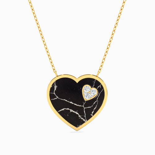 LIN382 - Heart Diamond & Black Stone Necklace in 18K Gold - 111405190076-1.jpg LIN382 - Heart Diamond & Black Stone Necklace in 18K Gold - 111405190076-1.jpg