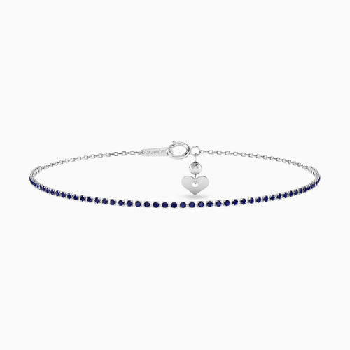 LIB64 - Round Blue Stone Chain Bracelet in 18K Gold - 111304240067-1.jpg