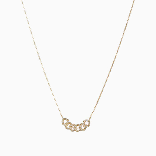 WN39 - Link Cubic Zirconia Gold Plated Necklace - 97360745-2.jpg