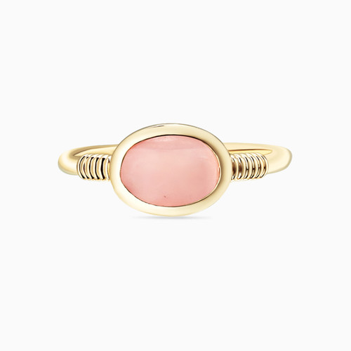 WR41 - Oval Orange Stone Gold Plated Ring - 291858052-1.jpg