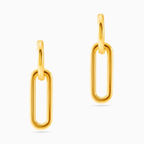 WE17 - Link Gold Plated Drop Earrings - 2642900-1.jpg