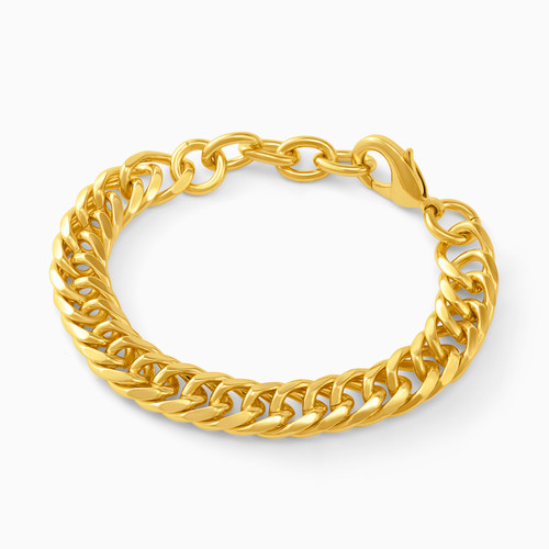 WB42 - Link Gold Plated Chain Bracelet - 29099919-1.jpg