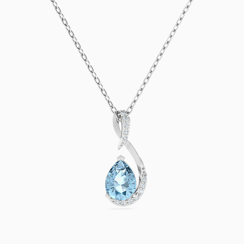 LIN447 - Pear Diamond & Colored Stones Necklace in 18K Gold - 111404250065-1.jpg LIN447 - Pear Diamond & Colored Stones Necklace in 18K Gold - 111404250065-1.jpg