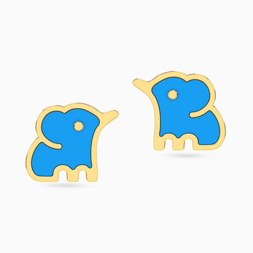 MLE304 - Kids Elephant Enamel Coated Stud Earrings in 18K Gold - 21051140143-1.jpg MLE304 - Kids Elephant Enamel Coated Stud Earrings in 18K Gold - 21051140143-1.jpg