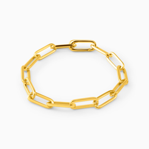 WB43 - Link Gold Plated Chain Bracelet - 29101319-1.jpg
