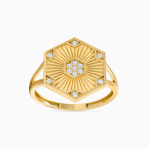 LIR117 - Hexagon Diamonds Statement Ring in 18K Gold - 111102100043-1.jpg LIR117 - Hexagon Diamonds Statement Ring in 18K Gold - 111102100043-1.jpg